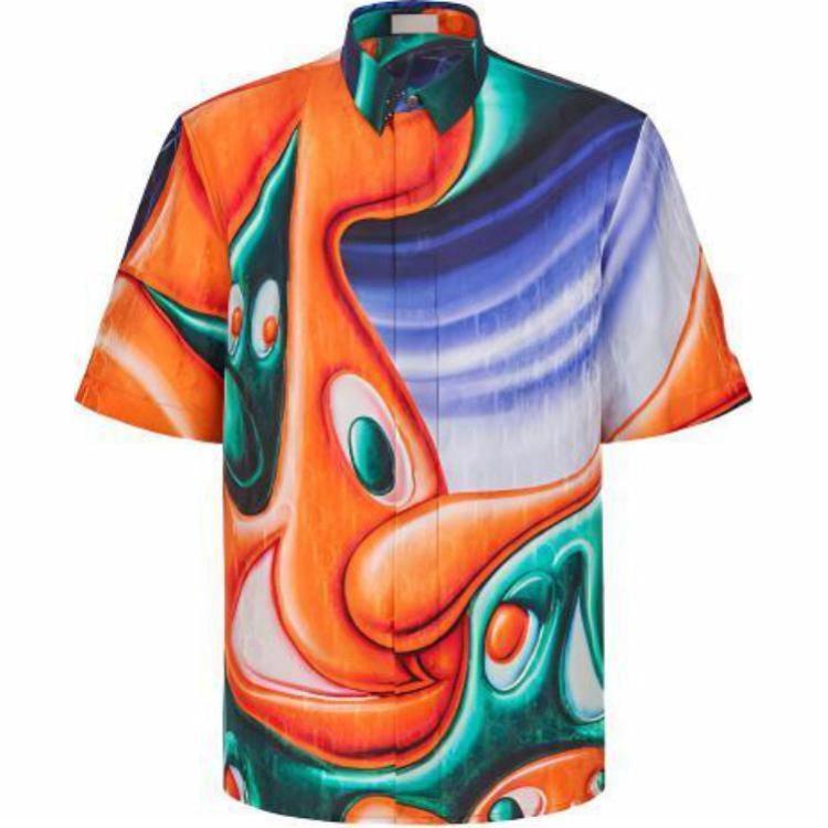 Мужская рубашка Dior x KENNY SCHARF (разноцветная)