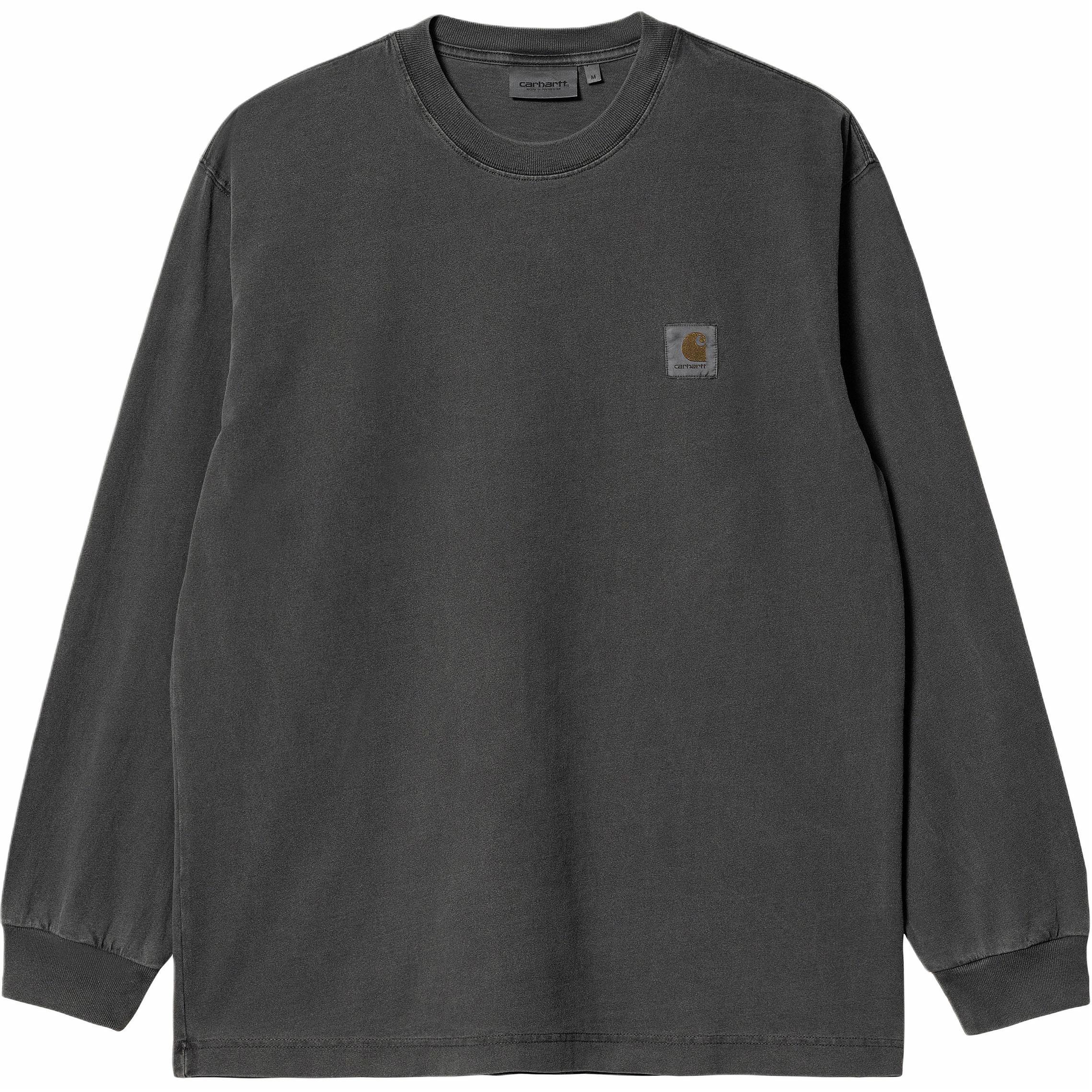 Мужская футболка Carhartt WIP L/S Vista T-Shirt (серая)