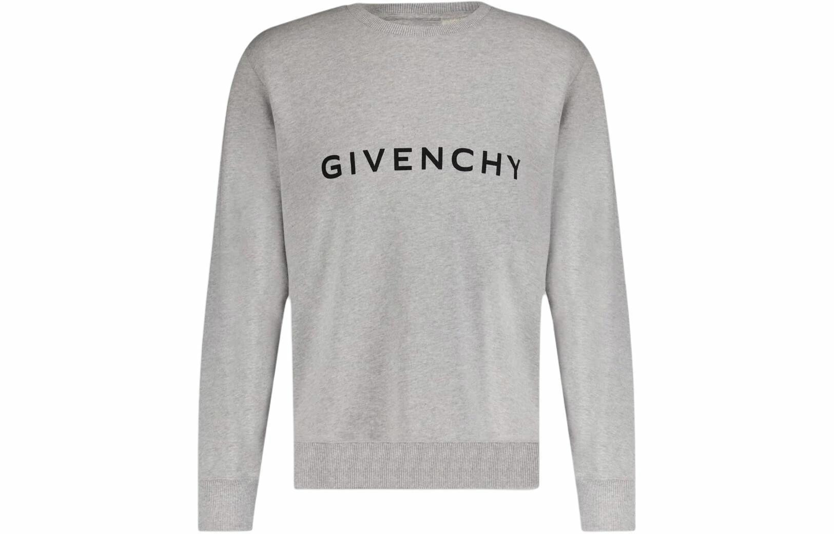 Мужская худи Givenchy Logo (серый)