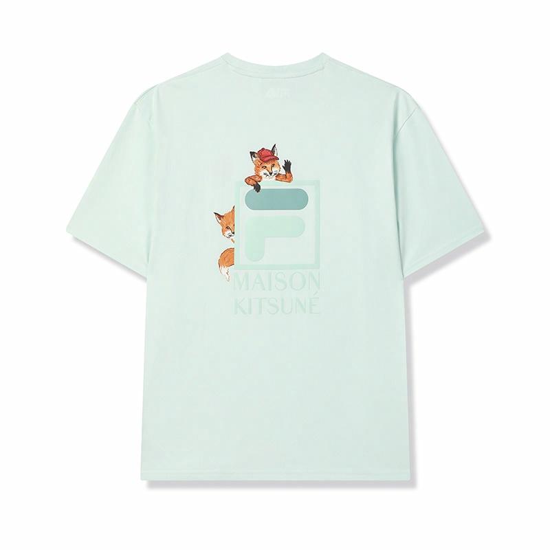 Футболка Fila FILA × Maison Kitsune T (светло-зеленая)