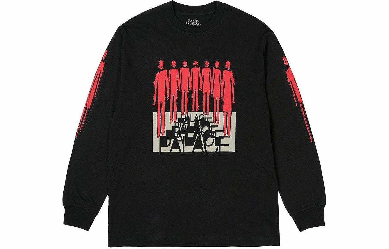 Худи Palace SS24 REPEATER LONGSLEEVE (черное)