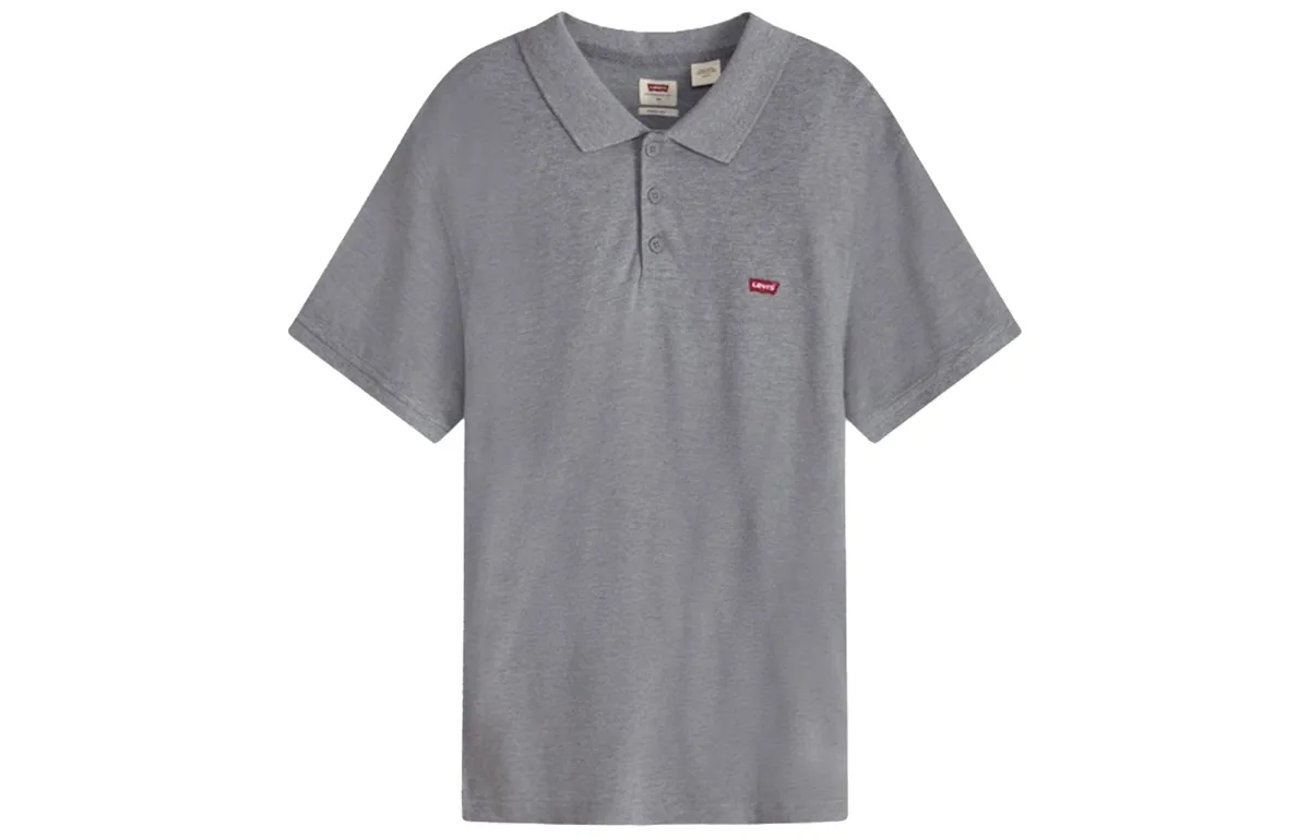 Levi's Polo Shirts Men's Gray Polo Collar Moderate Straight Fit