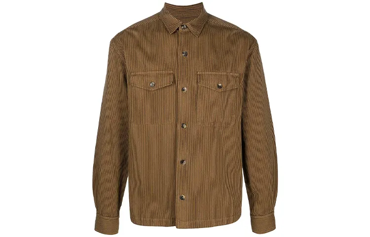 KENZO Shirts Men's Umber Lapel Moderate Other