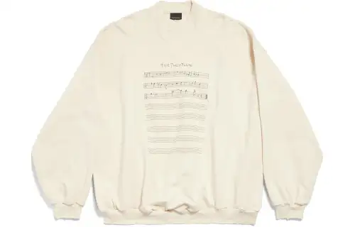 Balenciaga SS24 Sweatshirt Loose Fit Men's Beige