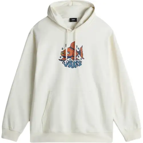Vans Lässiges Fish Hoodie Sweatshirt Men's White