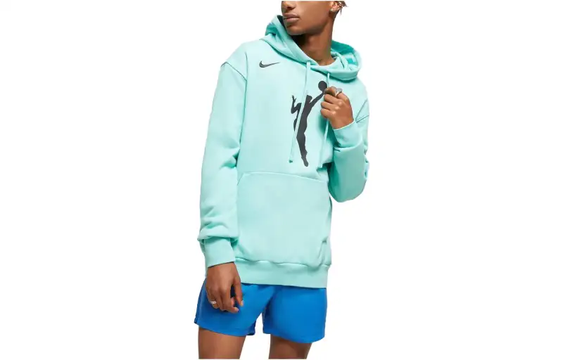 Nike Sweatshirts Men's Green Hooded Moderate Regular