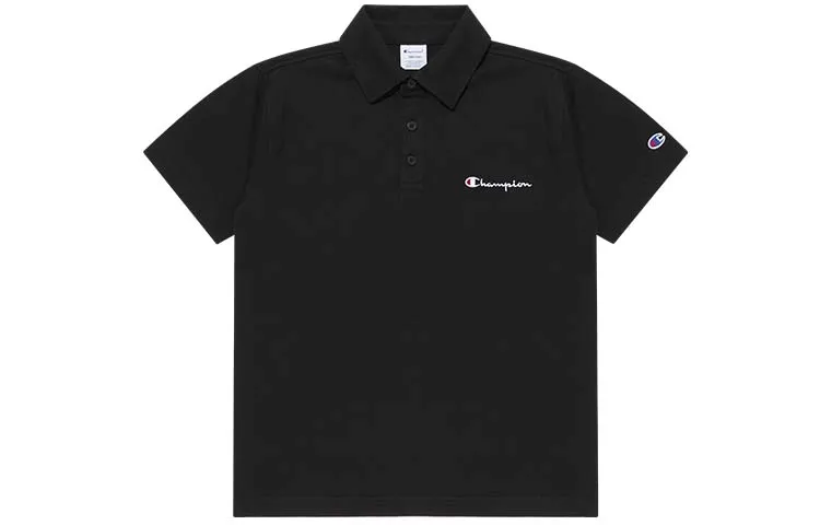 Champion Polo Shirt Japan Version Unisex Black