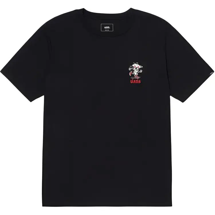 Vans T Shirts Men's Black Crew Neck Moderate