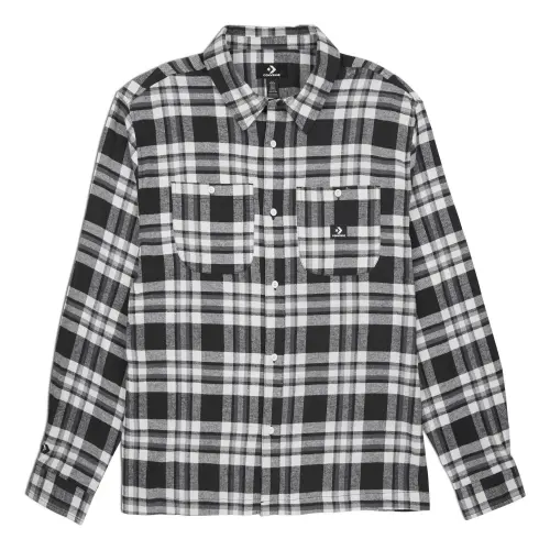 Converse Shirts Men's Black Lapel Moderate Other