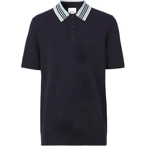 Burberry SS22 Polo Shirt Men's Blue