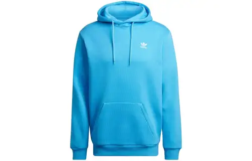 Adidas Originals Essential Sweatshirts Men's Blue Hooded Moderate Regular