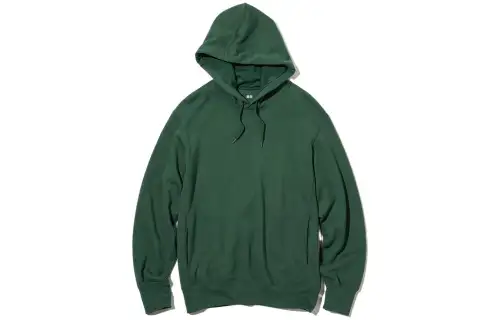 UNIQLO Sweatshirts Unisex Dark Green Hooded Moderate Regular