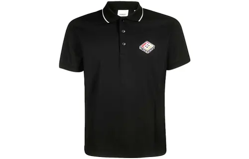 Burberry Embroidered Graphic Logo Polo Shirt