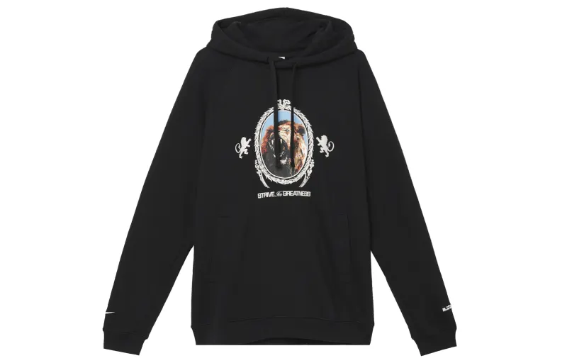 Nike Sweatshirts Men's Black Hooded Moderate Other