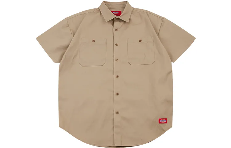 Dickies Shirts Men's Sand Lapel Moderate Other