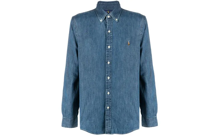 Polo Ralph Lauren Logo Embroidered Denim Shirt