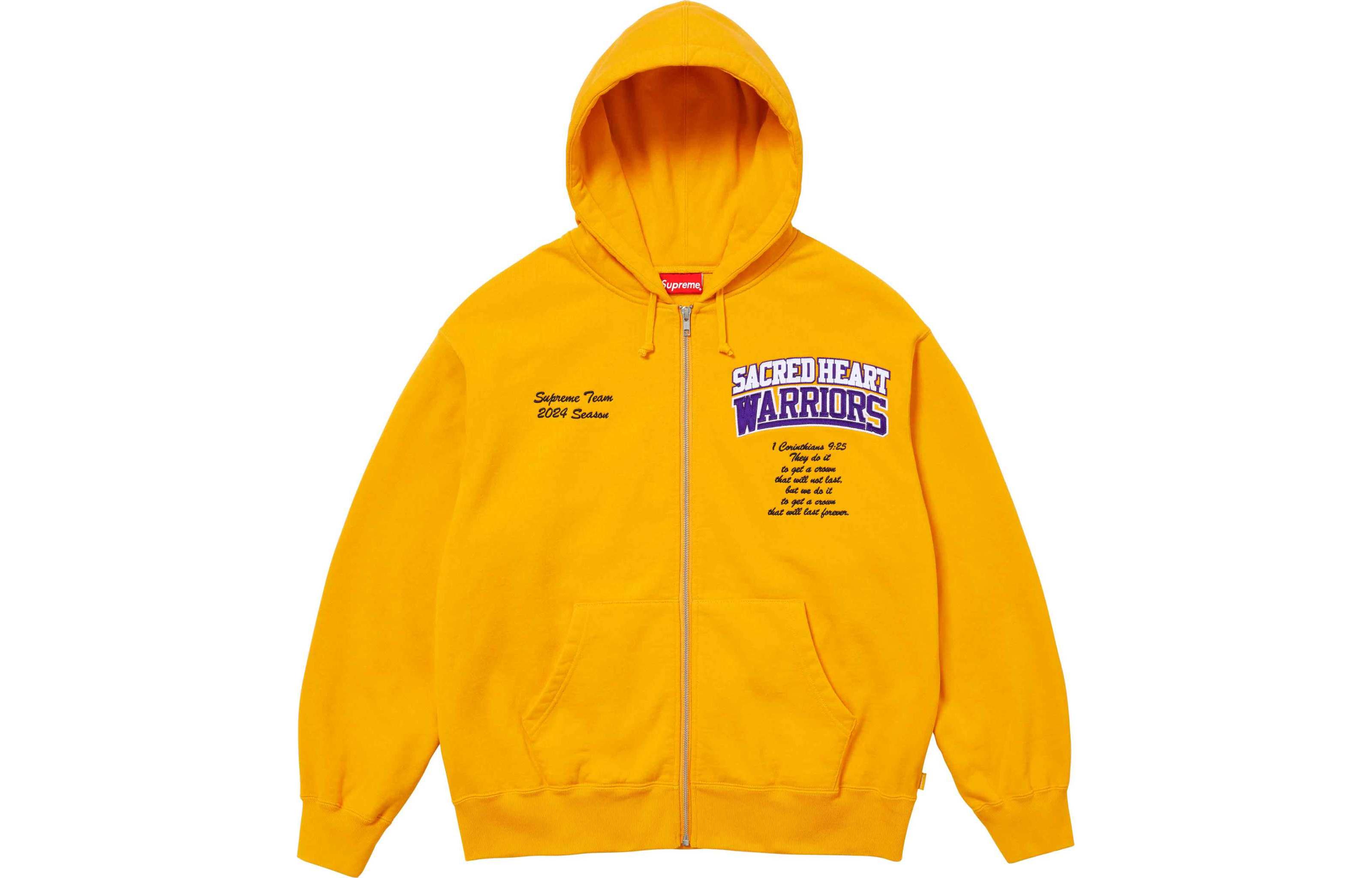 Худи Supreme Supreme SS24 Week4 ZIP UP HOODED SWEATSHIRT (черное)