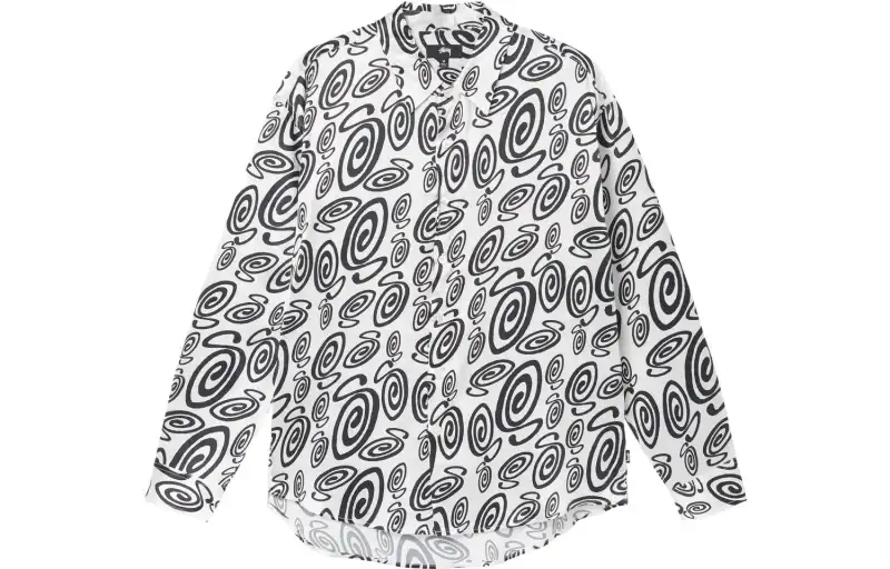 Stussy Shirts Men's Black/White Moderate Shirt