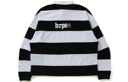A BATHING APE Bape Polo Shirts Men's Square Collar Moderate Straight Fit