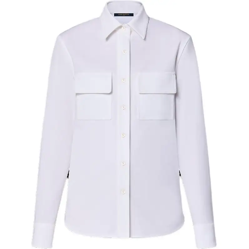 LOUIS VUITTON Double Flap Pocket Shirt Men's White