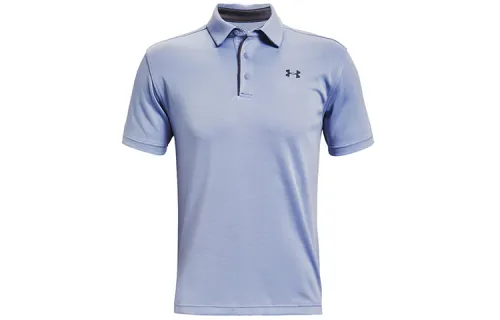 Under Armour Tech Polo Shirts Men's Blue Polo Collar Moderate Straight Fit