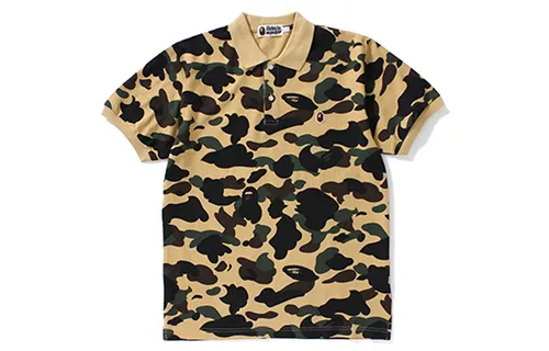 Bape 1st Camo Large Ape Head Polo Sleeve Print