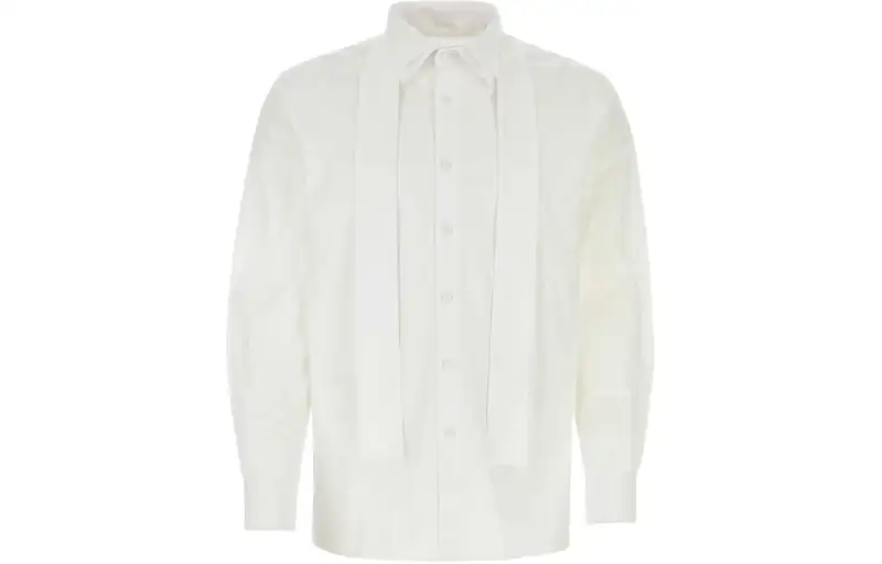 PRADA Tie Detailed Button Up Shirt