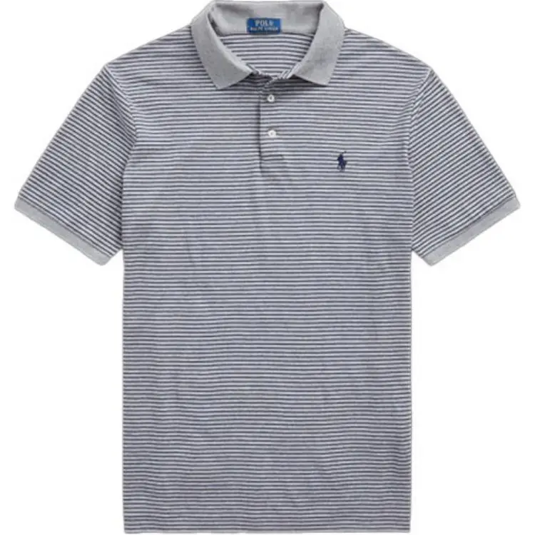 Polo Ralph Lauren SS21 Polo Shirt Custom Slim Fit Men's Gray