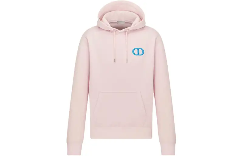 DIOR CD Icon Hooded Sweatshirt Men's Pink