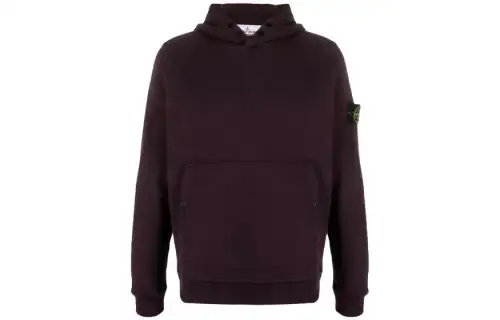 Stone Island Compass-patch cotton hoodie