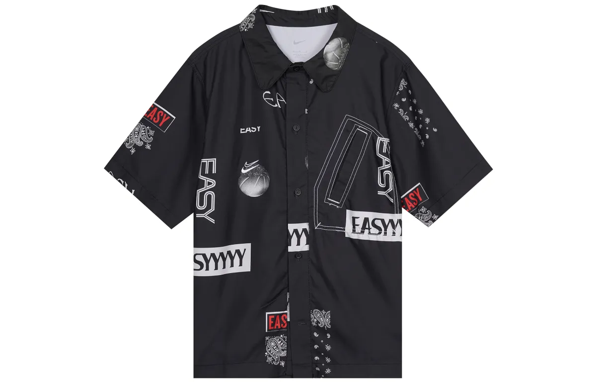 Nike Shirts Men's Black Lapel Moderate Other
