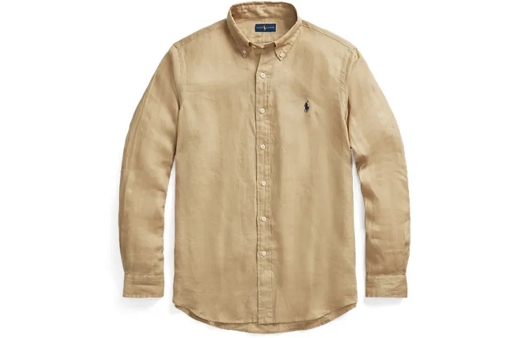 Polo Ralph Lauren SS23 Shirt Classic Version Men's Brown
