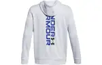 Under Armour Fleece Sweatshirts Men's Light Gray Hooded Moderate Regular