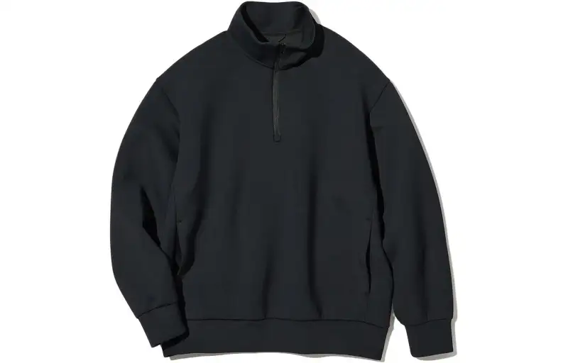 UNIQLO Sweatshirts Unisex Black Turtleneck Moderate Other