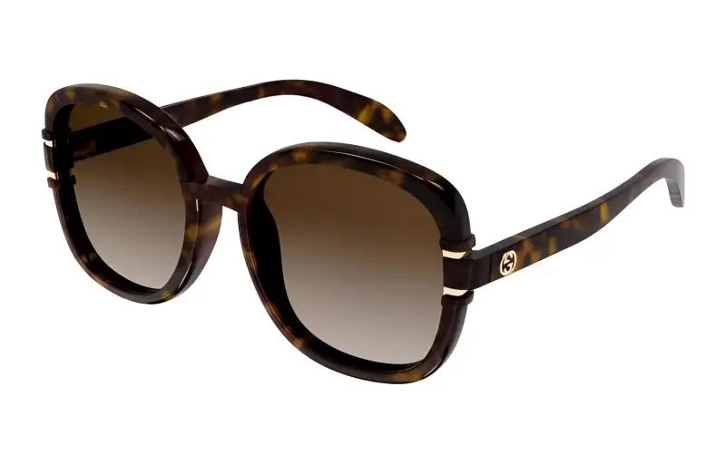 GUCCI Double G Square-frame Sunglasses