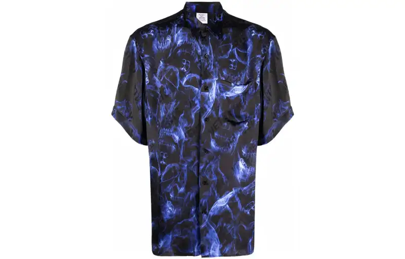 Vetements Short Sleeve Skulls Logo Print T Shirt
