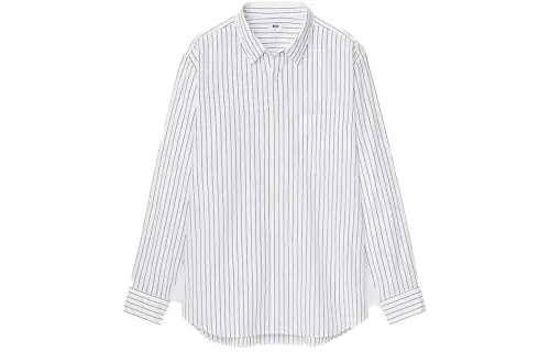 UNIQLO Shirts Men's White Lapel Moderate Other