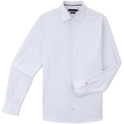 Tommy Hilfiger Shirt Men's Blue White Stripes