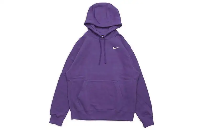 Nike Sweatshirts Men's Purple Hooded Moderate Regular