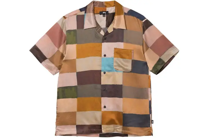 Stussy Painted Check Silk Shirt