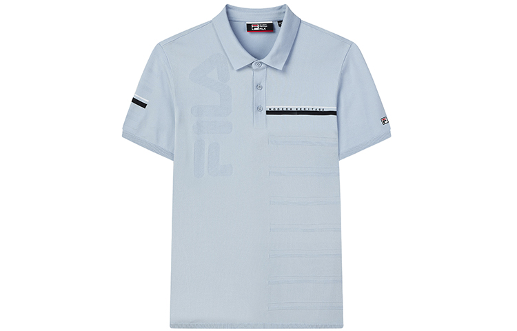 FILA Polo Shirts Men's Zen Blue Polo Collar Moderate Straight Fit