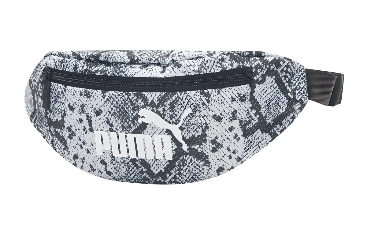 PUMA Fabric Sling Bag, Fanny Pack Regular Women's Black White
