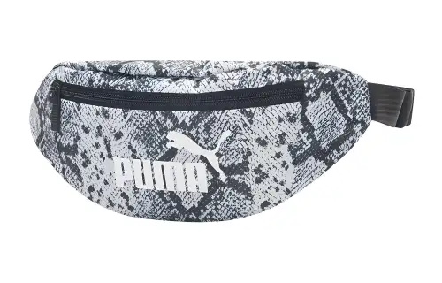 PUMA Fabric Sling Bag, Fanny Pack Regular Women's Black White
