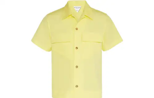 Bottega Veneta Shirts Men's Yellow Pointed Collar Moderate Other
