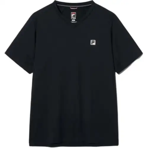 FILA T Shirts Men's Black V Neck