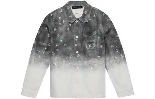 LOUIS VUITTON SS22 Men Starry Sky Sleeve Shirt Grey