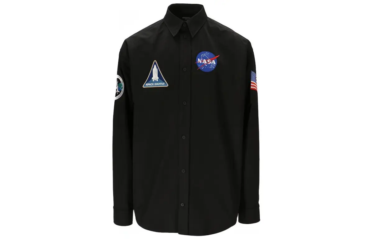 Balenciaga Shirts Men's Black Moderate