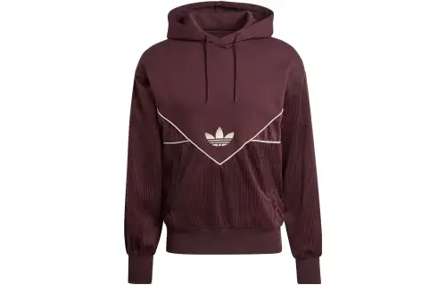 Adidas Originals Sweatshirts Men's Dark Gray Brown Hooded Moderate Regular