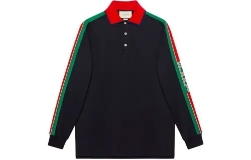 GUCCI Long Sleeve Logo Polo