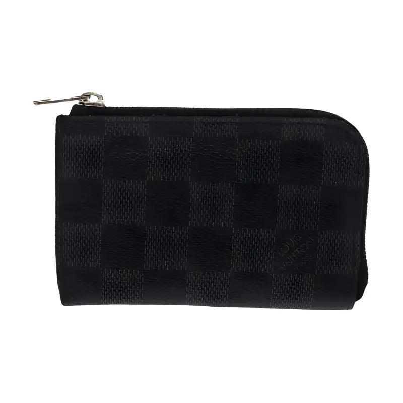LOUIS VUITTON Canvas Coin Purse Unisex Graphite